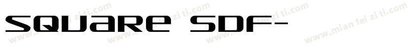 square SDF字体转换
